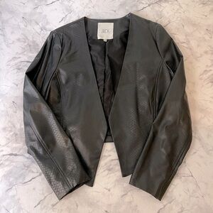 JACK Snake Faux Leather Open Cardigan Jacket S